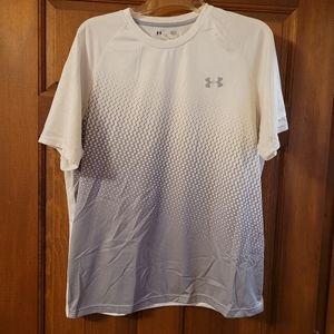 White/gray gradient tee